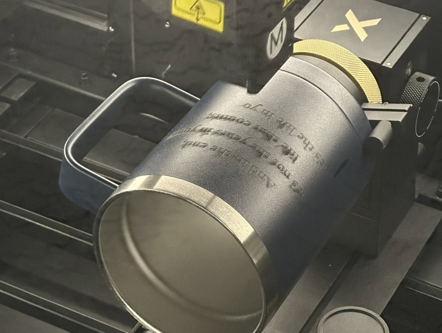 Custom mug printing process at Pronto Print Medford with heat press machine.
